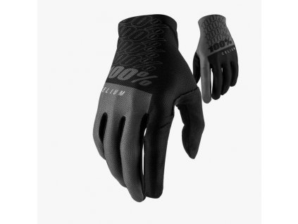 Rukavice 100% Celium Gloves Black Grey