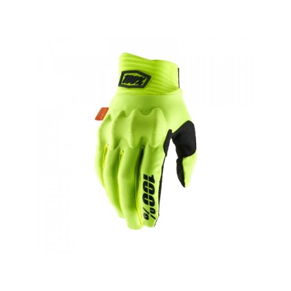 100% Cognito D3O, rukavice - Fluo Yellow/Black