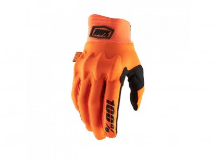 Rukavice 100% Cognito D3O Fluo Orange/Black