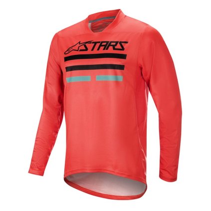 Alpinestars MESA V2 LS, dres - Red (Veľkosť S)