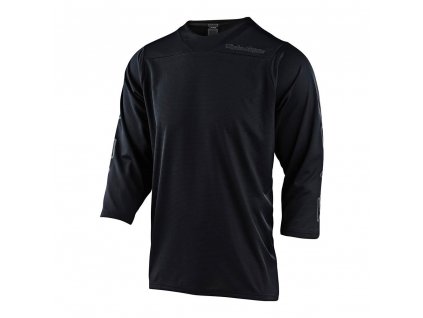 Dres Troy Lee Designs Ruckus 3/4 Jersey Solid Black - Veľkosť: L