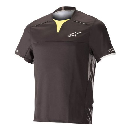 Alpinestars Drop Pro S/S, dres - Black Acid Yellow (Veľkosť XL)