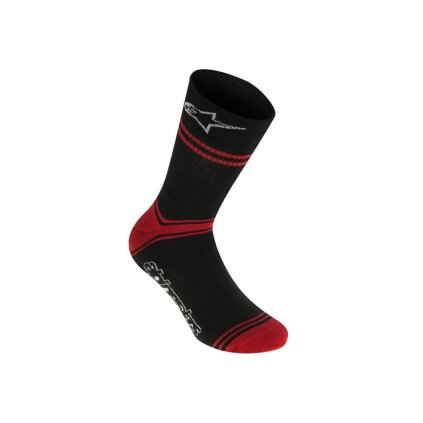 Ponožky Alpinestars MTB Summer Socks 22 Black/Red (Veľkosť M)