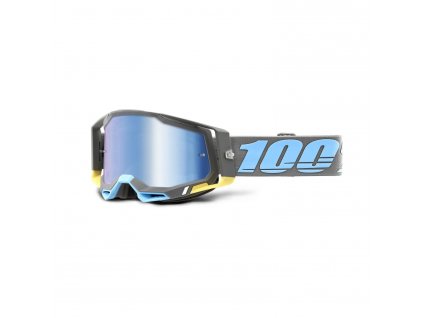 MX okuliare 100% RACECRAFT 2 Goggle Trinidadirror Blue Lens