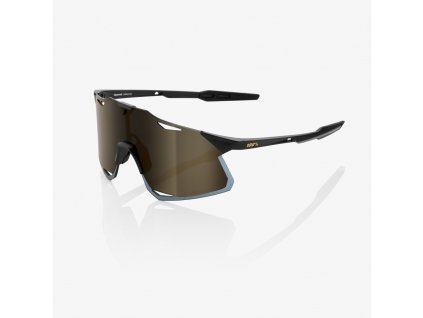 100% HYPERCRAFT - Matte Black - Soft Gold Mirror Lens