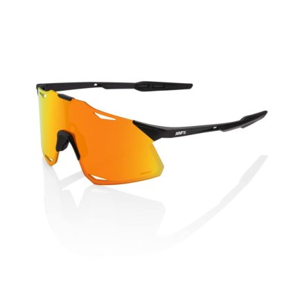 100% Hypercraft, okuliare - Matte Black/HiPER Red Multilayer Mirror Lens