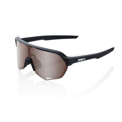 100% S2, okuliare - Soft Tact Black/HiPER Crimson Silver Mirror Lens