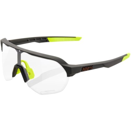 100% S2, cyklistické okuliare - Soft Tact Cool Grey/Photochromic Lens