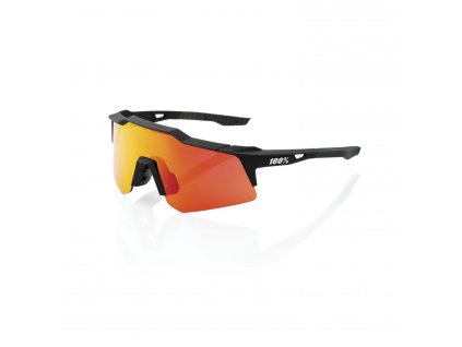 100% SPEEDCRAFT XS Soft Tact Black - HiPER Red Multilayer Mirror Lens