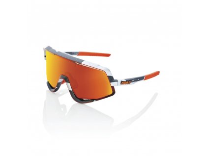 100% GLENDALE Soft Tact Grey Camo - HiPER Red Multilayer Lens