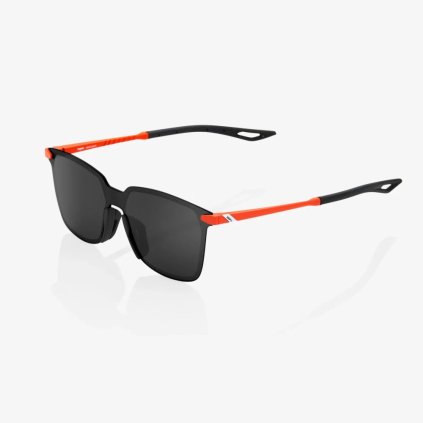 100% Legere Square, slnečné okuliare - Matte Oxyfire - Black Mirror Lens