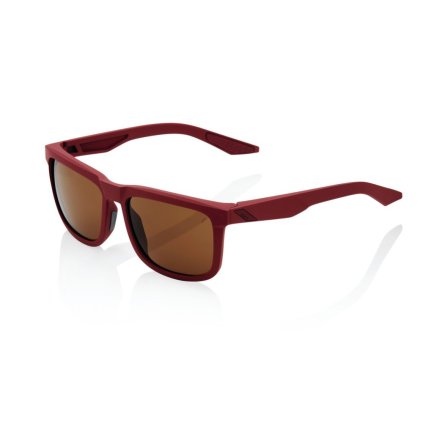 100% Blake, okuliare - Soft Tact Crimson - Bronze Lens