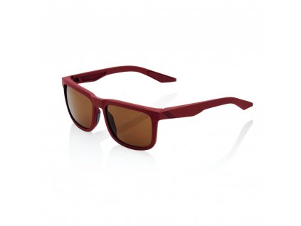 Slnečné okuliare 100% BLAKE Soft Tact Crimson - Bronze Lens