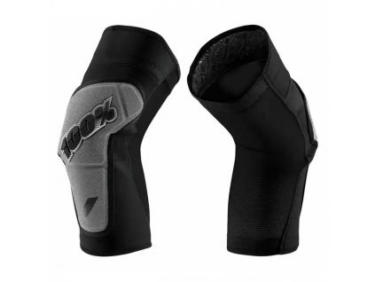 Chrániče kolien 100% RIDECAMP Knee Guards Black/Grey