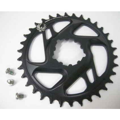 Sram X-SYNC Eagle CF, prevodník - 34 zubov - DM 6 mm offset - karbón/čierny