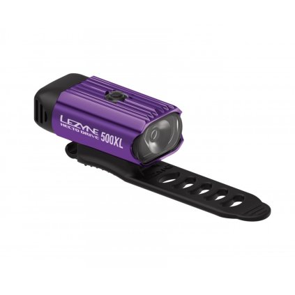 Lezyne Hecto Drive 500XL, predné svetlo na bicykel - Purple/Hi Gloss