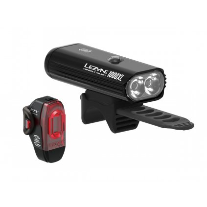 Lezyne Connect Smart 1000Xl / Ktv Smart, set svetiel na bicykel - Black