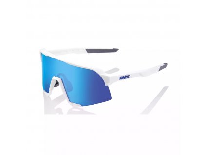 Slnečné okuliare 100% S3atte White - HiPER Blue Multilayer Mirror Lens