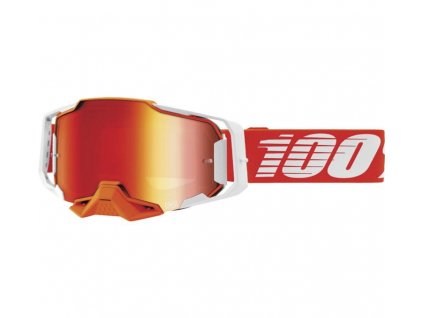 100% ARMEGA Goggle Rregalirror Red Lens