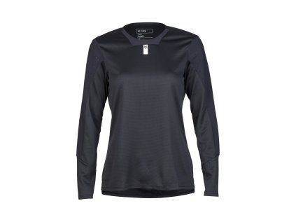 Fox W Defend LS, dámsky dres - Black