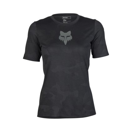 Dámsky cyklistický dres Fox W Ranger Tru Dri Ss Jersey Black