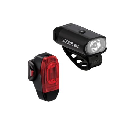 Lezyne Mini Drive 400Xl /  Ktv Drive+ Pair Black/Black