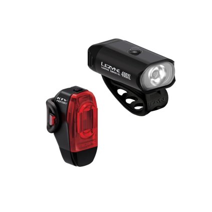 Lezyne Mini Drive 400Xl /  Ktv Drive Pro+ Pair Black/Black