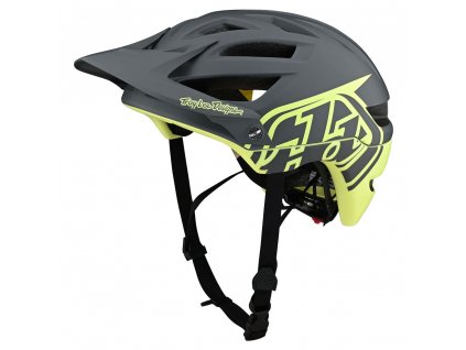 Tarilová prilba na bicykel Troy Lee Designs A1 MIPS Helmet Classic Gray/Yellow