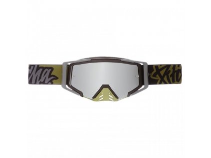 MX Okuliare Pitcha SAVAGE army/black - silver mirrored