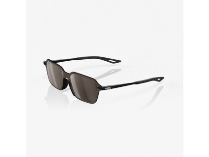 Slnečné okuliare 100% LEGERE TRAP - Matte Black - HiPER Silver Mirror Lens