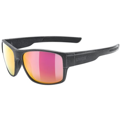UVEX Esntl Urban, okuliare - Black Matt/Mirror Red
