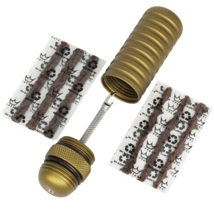 121639 6 peaty s holeshot tubeless puncture plugger kit matte burbon