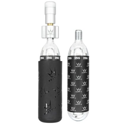 121666 5 peaty s holeshot co2 tyre inflator mtb 25g silver