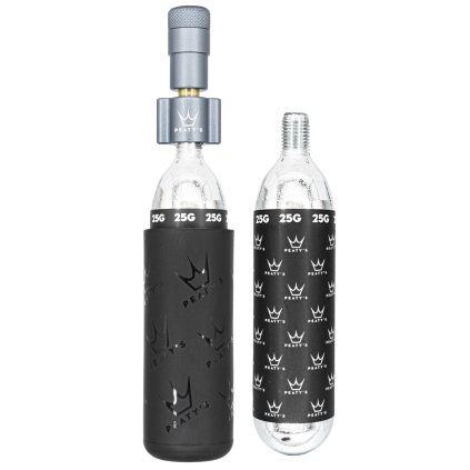 Peaty's Holeshot Co2, pumpa + bombičky - 2 Ks - Mtb (25G) - Slate