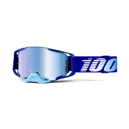 100% ARMEGA Goggle Royal - Mirror Blue Lens