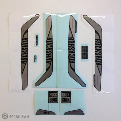Rockshox Decal Kit Reba 26/27.5/29 - Silver/Difusion black