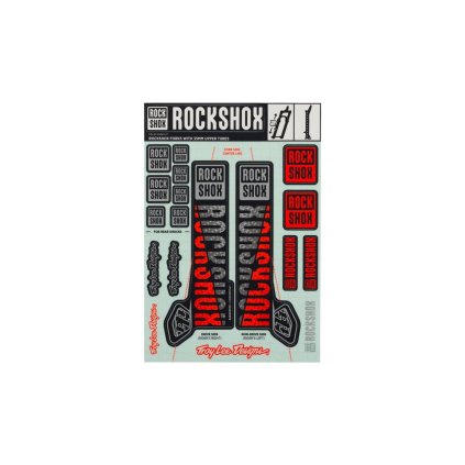 Rockshox Decal Kit TLD 35mm - Silver/Orange