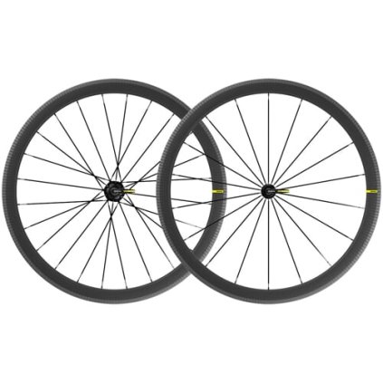 Mavic Cosmic SL 40 RB, zapletené kolesá (pár) - ráfikové brzdy - HG orech