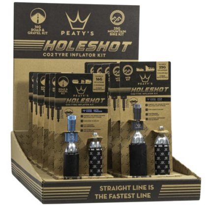 127258 peaty s holeshot co2 pumpa bombicky 2 ks 6x 16g 6x 25g 12 colours mixed ppr hti mix 12 mnoz uni