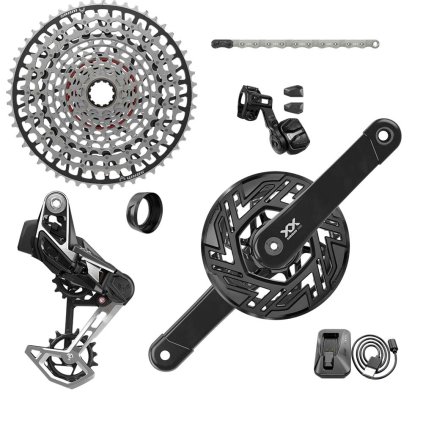 Sram XX Eagle eMTB Transmission AXS (T-Type), sada komponentov - 165 mm kľuky - Bosch