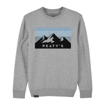 Peaty's Pubwear Crew Mikina - 3 Peaks Sunrise/Heather Grey  (Veľkosť M)
