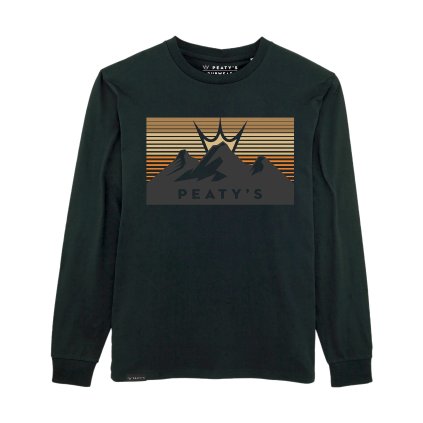 Peaty's Pubwear, tričko s dlhým rukávom - 3 Peaks Sunset / Black (Veľkosť S)