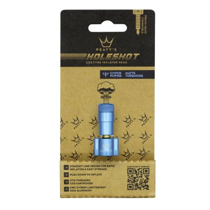 Peaty's Holeshot Co2, hlavica pumpy - Turquoise