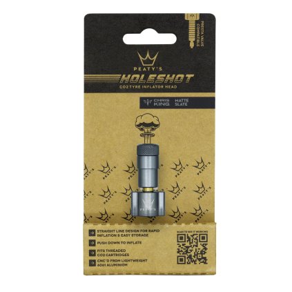 Peaty's Holeshot Co2, hlavica pumpy - Slate