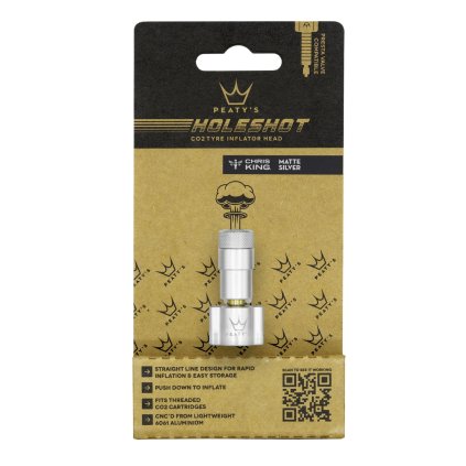 Peaty's Holeshot Co2, hlavica pumpy - Silver
