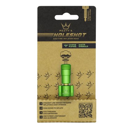 Peaty's Holeshot Co2, hlavica pumpy - Emerald