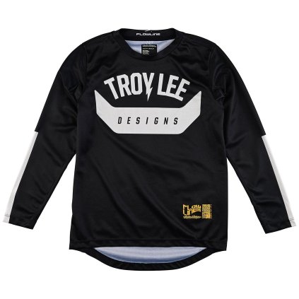 TLD B24D1 YOUTH FLOWLINE LS JERSEY AIRCORE BLK 01