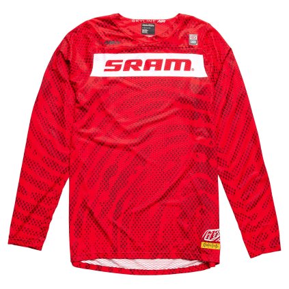 TLD B24D1 SKYLINEAIR LS JERSEY SRAM ROOTS FIERYRED 01