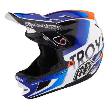 TLD Prilba D4 Composite Mips Qualifier White/Blue (Veľkosť XL)