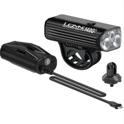 Lezyne Macro Drive 1400+ Loaded Kit, predné svetlo na bicykel - Black